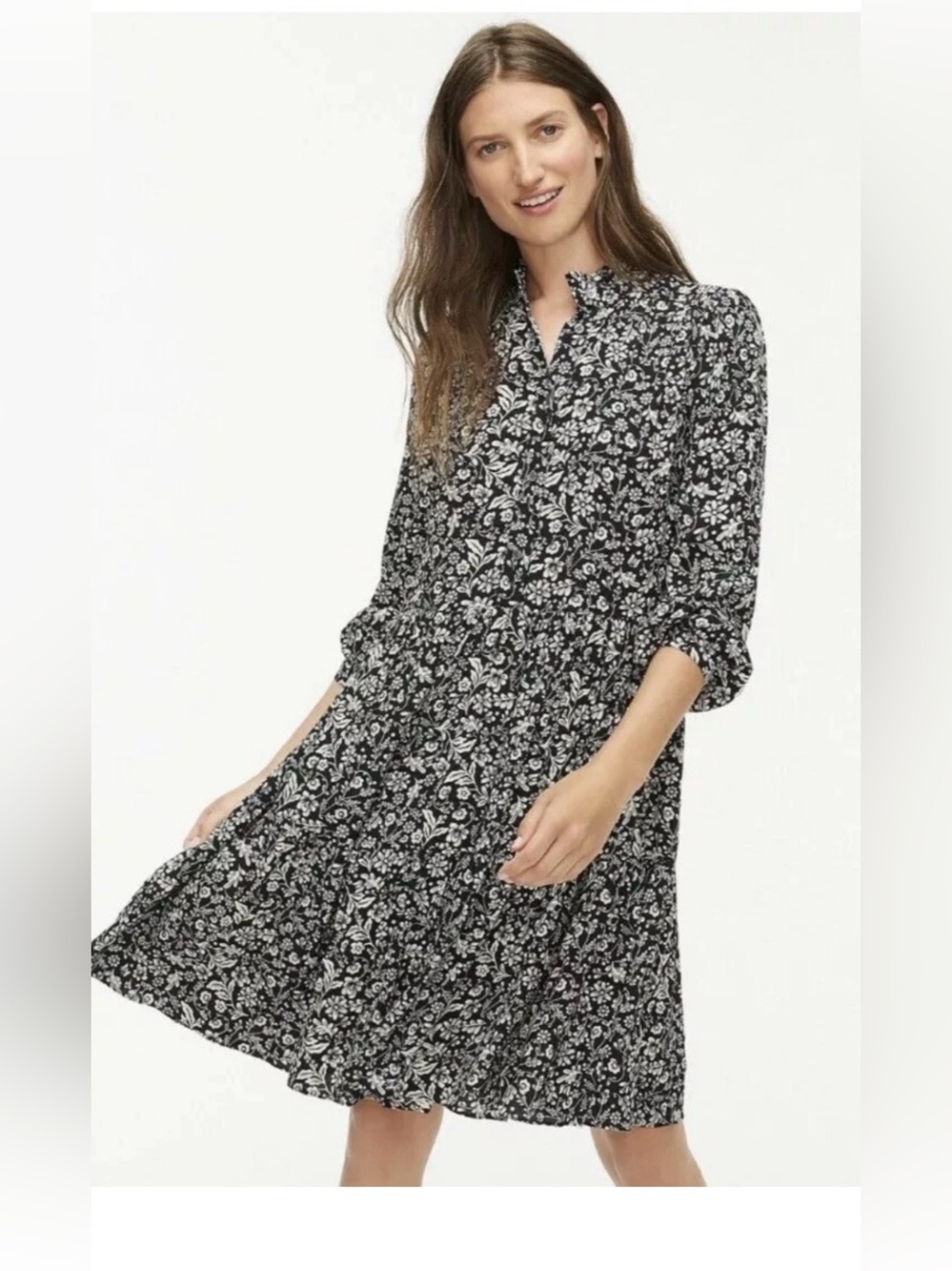 NWT J.Crew Shirtdress in Tossed Bouquet Print
Sz XXL